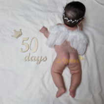 스윗베베 아기 50일 100일 셀프 촬영 아기 천사 날개 세트, 천사날개+월계수 헤어밴드+배경천