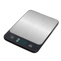 카페 미세 저울 전자 5kg1g 10kg1g 휴대용 주방 디지털 식품 측정 요리 베이킹을 위한 정확한 계량, 블랙 10kg 1g
