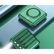 고속충전 보조 배터리 유무선용 대용량 10000mAh, 2, 블랙