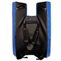 MMA 방패 전신 훈련 보호 미트 샌드백 격투기, 블루와 블랙 대형 (102x74x11cm)