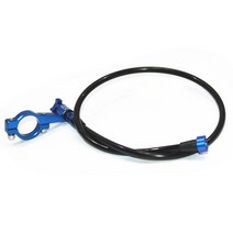BREMBO 19RCS 브레이크 마스터 실린더 용 케이블이있는 파란색 오토바이 레버 스팬 조절기, 파란
