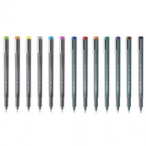 (특별할인)스테들러 피그먼트라이너 308 낱개 색상선택, 갈색 0.5mm