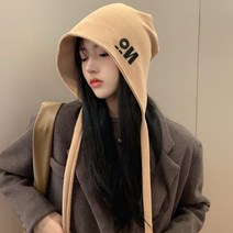 언니닷컴 니트 드로스트링 버킷햇 4color 여성 여자 가을 겨울 모자 비니