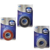 골든트리 브이텍 자기융착 실리콘 테이프 25mm x 3M 호스 파이프 배관 보수 접착 수리, 흑색, 1개