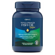 GNC 피쉬오일 오메가3 DHA EPA 120캡슐 해외, 1개