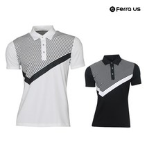 남성 페라어스 골프셔츠 웨어 반팔 빗살브이