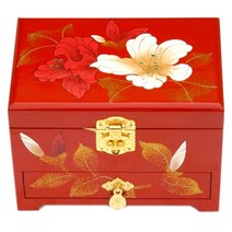 신랑함 고급 원목 예단함 앤틱 레트로 사주 단자 현금 공예봉채함, N