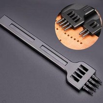 원형치즐 가죽공예 도구 원형 오올 치즐 목타 스티치 그리프 5mm 4날 1P