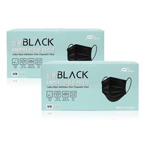 셀온 MB필터 블랙 대형 덴탈마스크 100매, 셀온 마스크 대형 블랙 100매