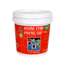 삼화 홈스타파스텔OK플러스 반광 1L 0.4L 친환경 목재 철재 몰딩 방문 페인트하다, 화이트크림