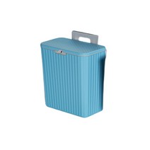 캠핑쓰레기통 팝업 쓰레기 통 봉투걸이 벽걸이 형 주방 79L대용량 뚜껑이 있는 욕실캐비닛문, 9L, 03 blue