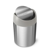 포커시스 [AK백화점][포커시스][Simplehuman]심플휴먼 카운터탑 휴지통 1.5L_실버 / SPH-CW2084, 단일옵션