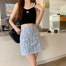 일랑 플로 스커트 플라워 미니스커트