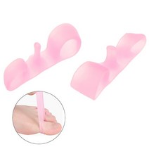 생안발발톱꼬임교정패치 족저근막염실내화 평발슬리퍼 자세교정 1 쌍 실리콘 젤 발 손가락 두 구멍 분리기 건막류 달팽이, 7-사진으로
