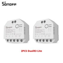 120PCS SONOFF DualR3 Lite DIY 스위치 미니 Wifi 듀얼 릴레이 양방향 제어 홈 오토메이션 호환 타이밍 음, 02 2PCS DualR3 Lite