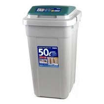 크린스페이스 휴지통 50L 연회색+그린 39888EA, 본상품선택