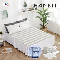 한빛카페트 3D 에어매쉬 침대 쿨매트 160x200cm K, 블루