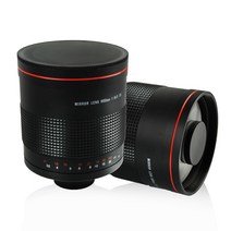 dslr 렌즈 어댑터 900mm f/8.0 슈퍼 미러 망원 수동 초점 렌즈 + T2 마운트 어댑터 링 캐논 니콘 펜탁스 소니 올림푸스 DSLR 카메라 용, 캐논 rf
