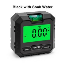 360 학위 디지털 각도 각도기 경사계 마그네틱베이스 게이지 레벨 테스터 측정 도구, 01 with soak water