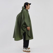 남자 여성 판초우의 판쵸 우의 성인 우비 빅사이즈 레인코트 비옷 [레이블록], 카키
