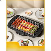 박세리전기화로 미니 가정용 캠핑용 전기그릴 추석, 블랙대형전기오븐+논스틱베이킹팬+기름흡수지20장