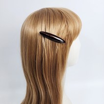 시크몽 프랑스핀 호피 퓨어 봉봉 긴타원 7 cm 앞머리 수동 똑핀