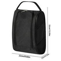 골프백 골프가방 보스턴백Golf Shoes Bag For Travel Athletic Outdoor Team Water Resistant, 03 Black