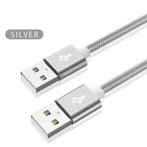 모니터 오디오 디지털 케이블KebissUSB 연장 케이블 A 타입 남성 USB 익스텐더 라디에이터 하드 디스크 웹, [05] 025M, 02 Aurora Silver_05 0.25M