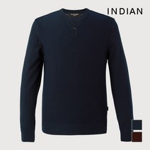 인디안 NC10 남성 솔리드헨리넥 니트 MIVBRXF8361