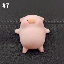 쇼파뒤 카페 인테리어 가게오픈 개업 결혼 선물 노호혼 재물복 귀여운 만화 Bauble 돼지 클래식 장난감 장식 미니 모델 자동차 데스크탑 핑크, 07 S7 Cute Pig, Length 6cm