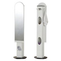 미하우스 파니 400 전신거울 행거.미아트, 화이트