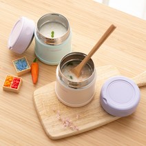 코끼리 조지루시 이유식 미니보온통 미니죽통 푸드자 SW-EK26H, SM-EK26H_DP(살구퍼플)