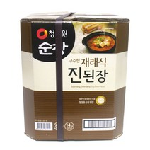청정원 순창 구수한 재래식 진된장14KG, 1통
