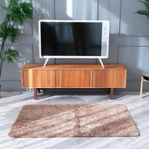 BRN 소프트 싱글 샤기 카페트 러그 직사각 (골드/그레이) 100x150cm