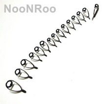NooNRoo 도미 가이드 세트 바닷물 가이드 낚싯대 가이드 세트 DIY 수리 가이드 15 개/세트, size 6-1.6, Grey color