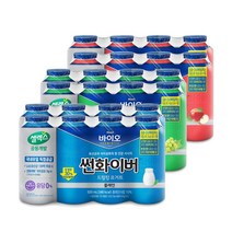 매일바이오 썬화이버 세트 플레인 130ml 8개+사과 130ml 8개+샤인머스캣 130ml 8개 총 24개 냉장