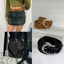 [유유존] 징크스웨이드벨트 허리띠 패션 아이템 데일리 여성벨트