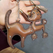 로스킨 동물캐릭터 반제품(소가죽) 강아지 곰 사슴 고양이 토끼 가죽공예 DIY 패키지, 민자검정사슴