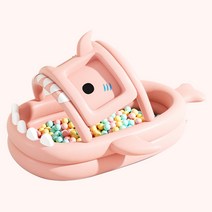 어린이 아동 귀여운 상어 볼풀 물풀 수영장 에어바운스, 3.18m 블루(원터치)
