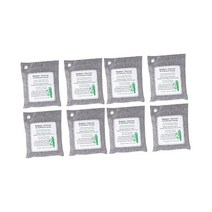 LALAFINA 8 Pcs 공기 정화 패키지 냄새 흡수기 자동차 액세서리 대나무 숯 청정기, 1 Count (Pack of 1), Greyx2pcs