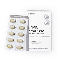 드리뉴마 L-테아닌 스트레스케어 영양제(세인트존스워트 포함), 1개, 60정