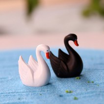프로사부작 백조 미니어처 홈가드닝 화분소품 테라리움 선반 장식 화분꾸미기 미니소품, 화이트백조