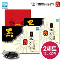 명기삼 고려흑삼인 절편 + 쇼핑백, 15g, 20개