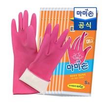 마미손 고무장갑 미니, 미니 고무장갑, 소(S), 10개