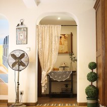 플로럴 빈티지 가리개 레이스커튼 뜨개 크로셰 커튼 커텐 모티브 주방 카페 식당 윤스테이 부엌 거실 작은방 창고