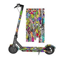 전기 스쿠터 바디 스티커 방수 필름 샤오미 mijia m365 접이식 스쿠터 매트 스티커 보호 액세서리 부품, 검정