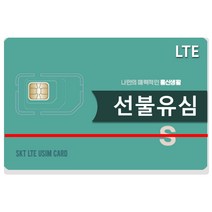 skt 선불유심 데이터 무제한 선불폰 단기유심 요금제 무료 개통 본인인증, 1개