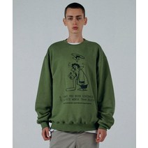 국내매장 정품 스컬프터 SCULPTOR Question Sweatshirt Olive Green