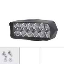 전기자전거부품 12V-80V 전자 자전거 프론트 라이트 오토바이 전기 LED 헤드 슈퍼 세발 램프 8/12/16 Led, 12LED, 02 Type A 12LED, 한개옵션1