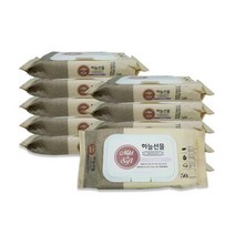 1+1 하늘선물 물티슈 50매 캡형 저자극 아기 물휴지, 1+1)2개